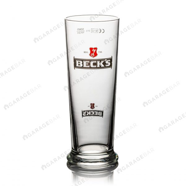 Becks Half Pint Beer Glass