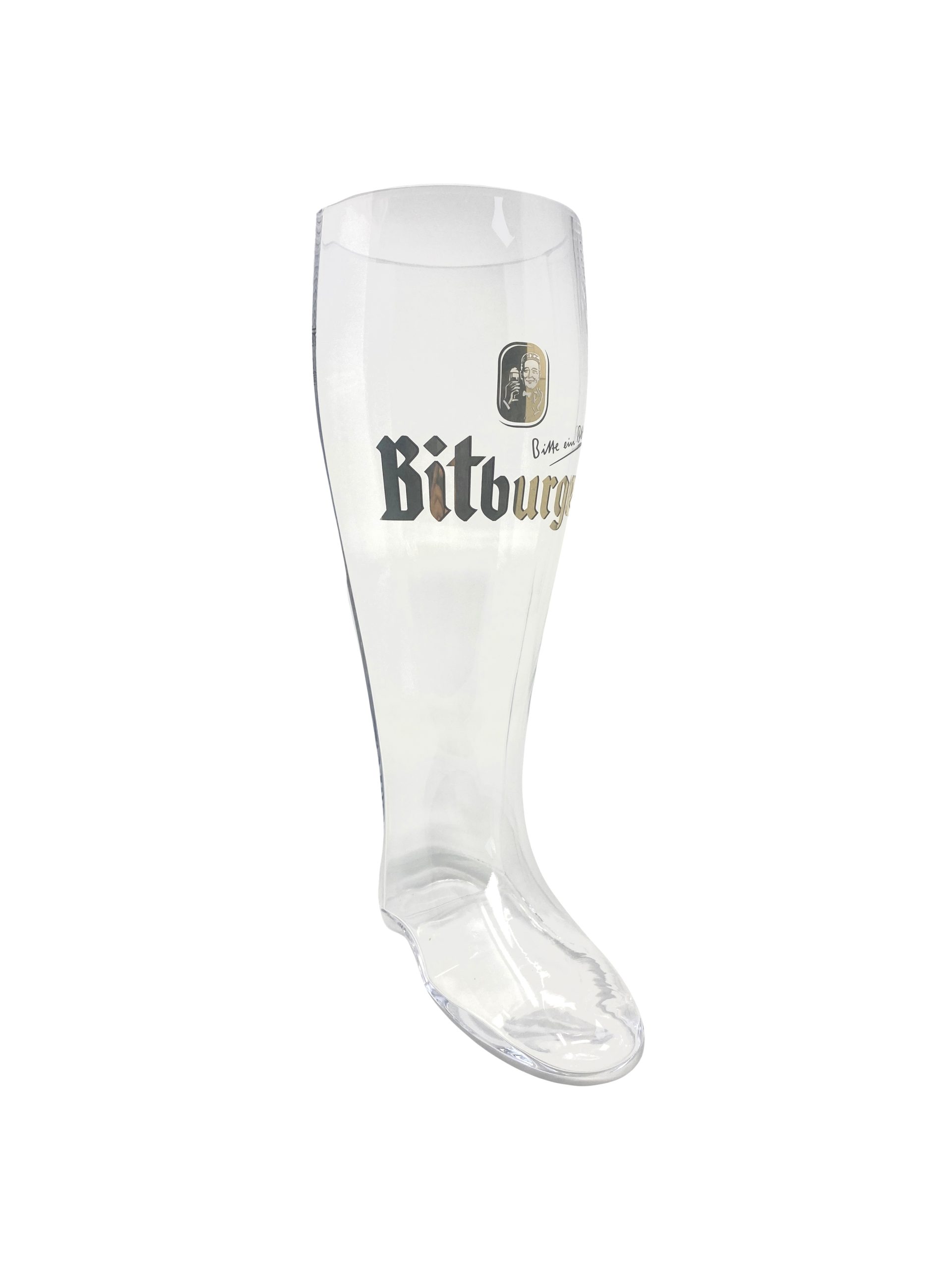 Bitburger 2L Boot Beer Glass