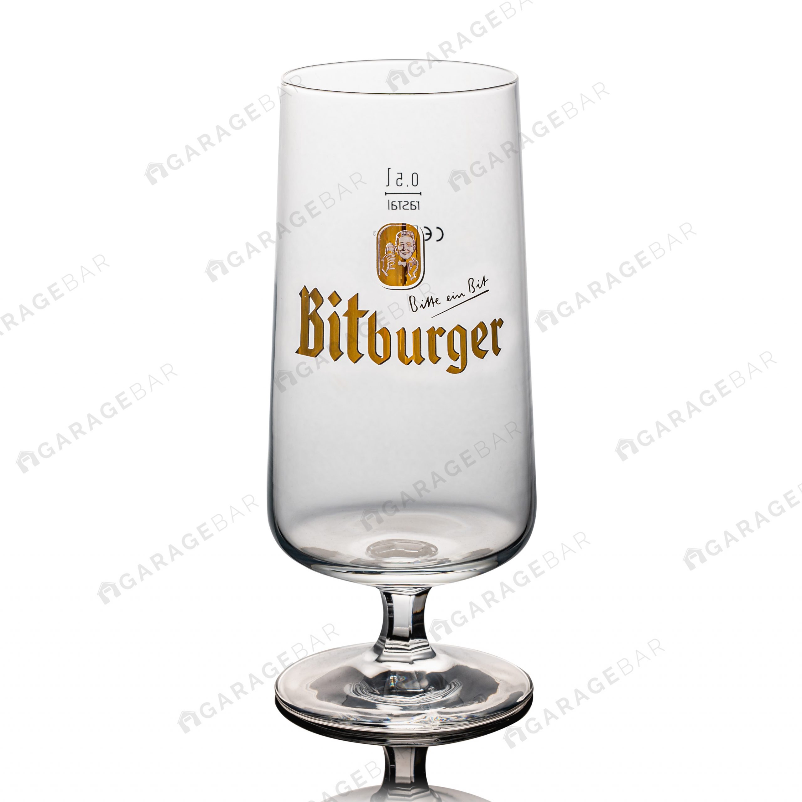 Bitburger Stemmed 0,5l Beer Glass