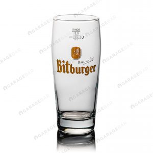 Bitburger Tall Beer Glass