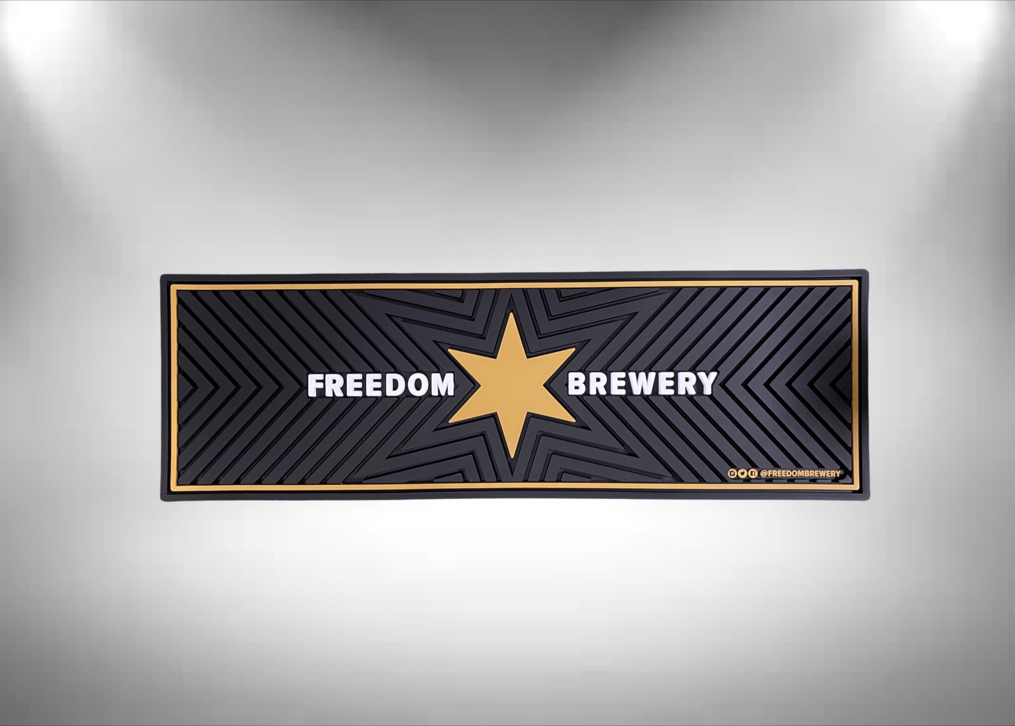 Freedom Brewery Rubber Bar Runner