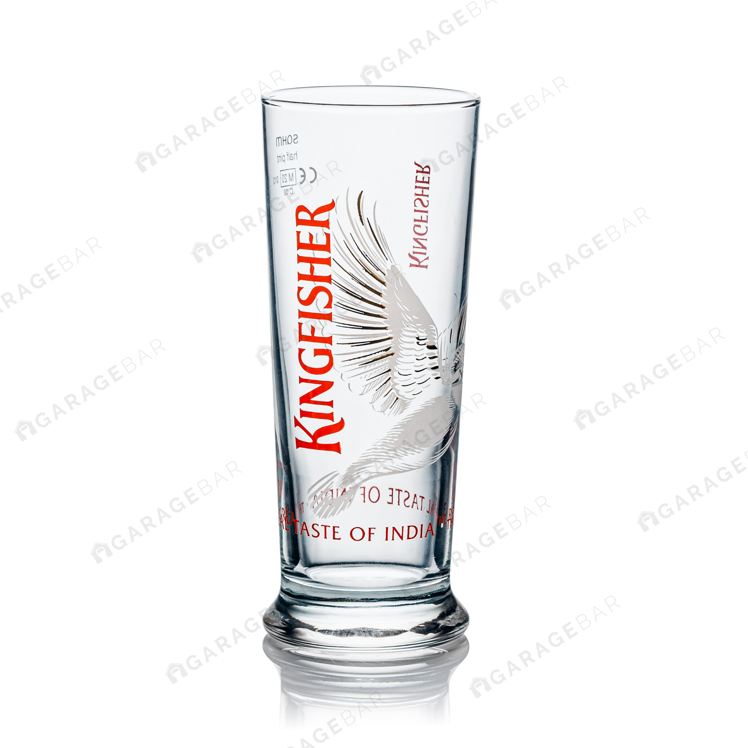 Kingfisher Half Pint Beer Glass