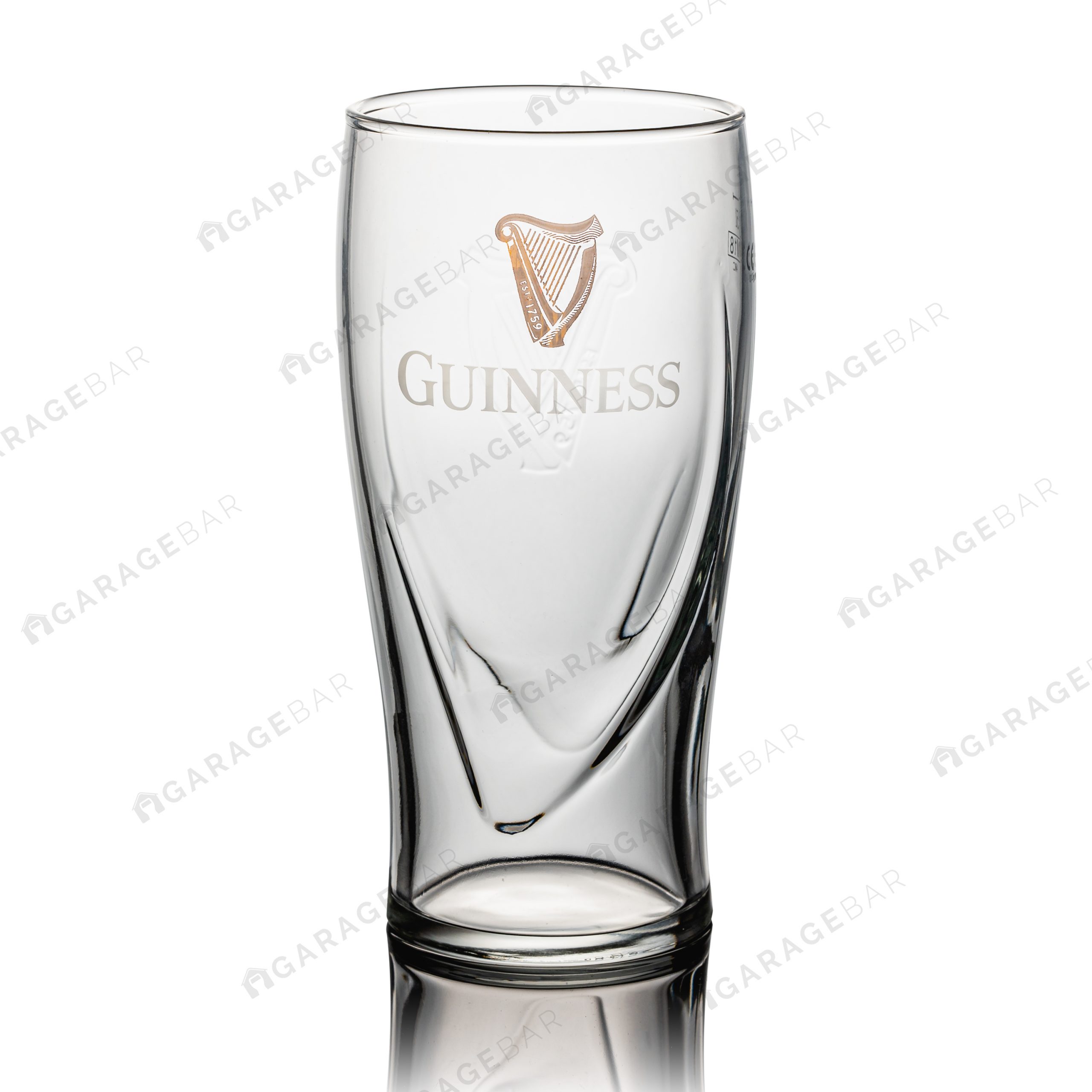 Guinness Harp Gravity Beer Glass - Pint/20oz - GarageBar Limited