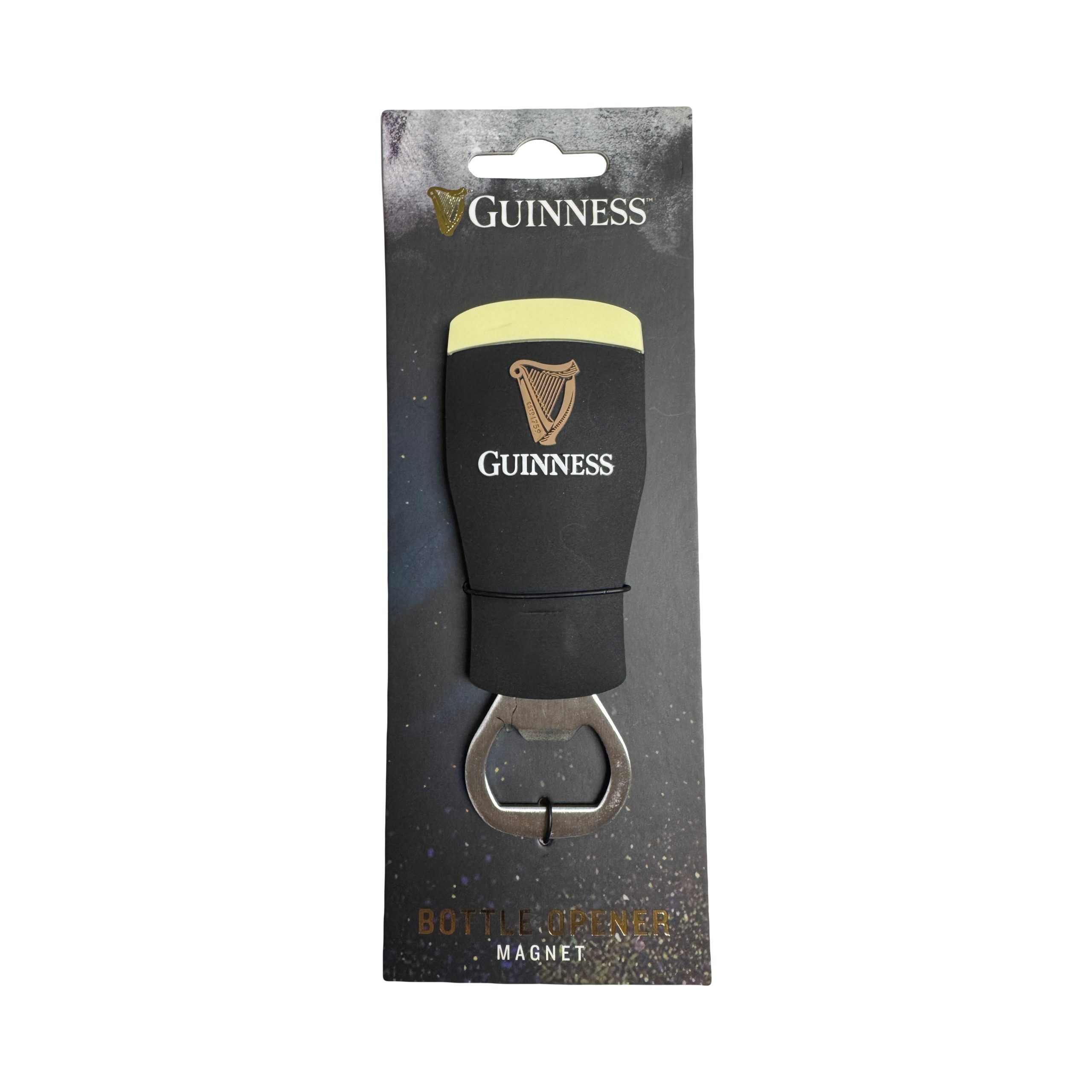 Guinness PVC Bottle Opener:Magnet