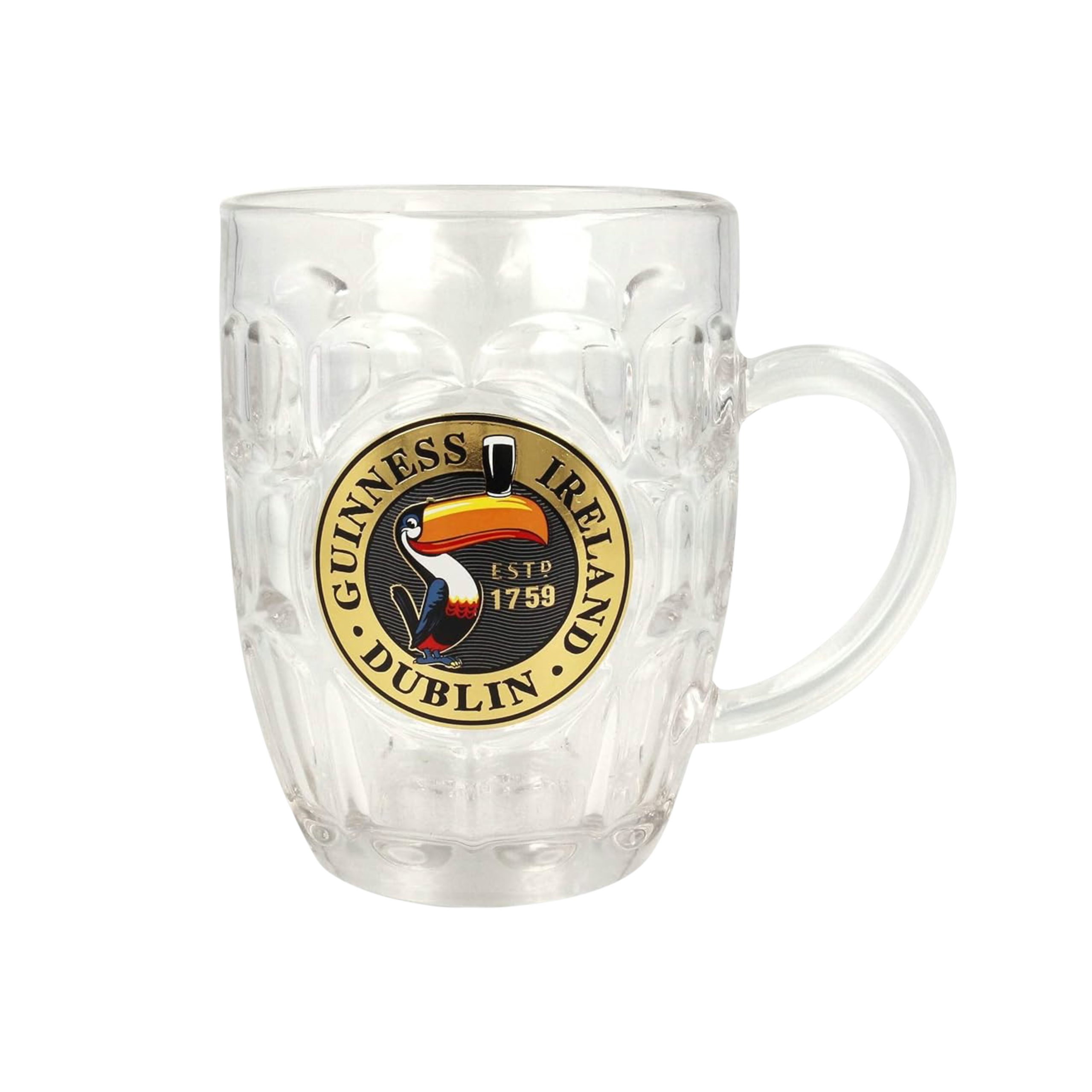 Guinness Toucan Hobnail Tankard Beer Glass