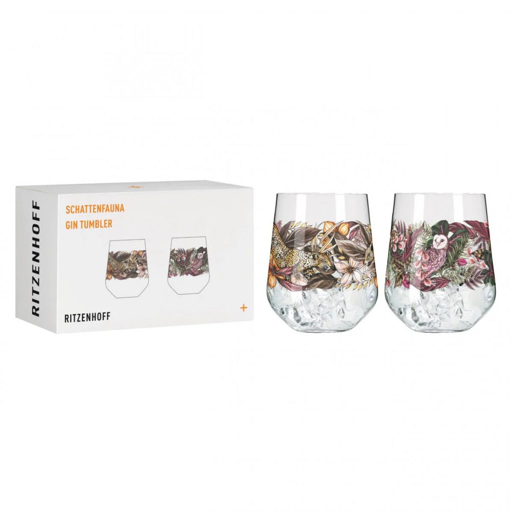 Ritzenhoff Schattenfauna Gin Glasses 3701002 Set of 2 (Gift Boxed