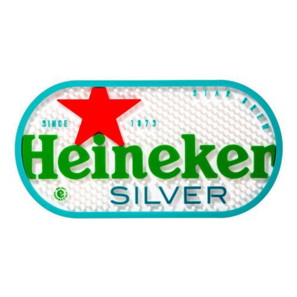 Heineken Silver Rubber Bar Runner