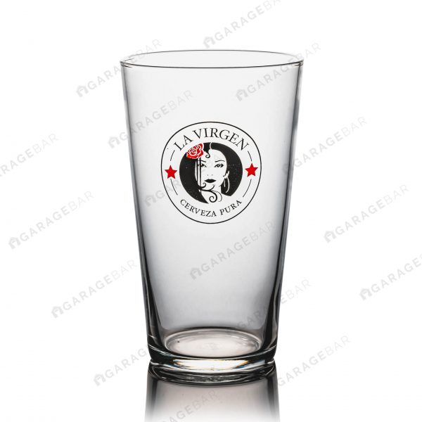 La Virgen Pint Beer Glass