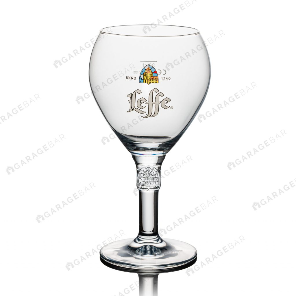 Leffe Beer Glass Chalice Stem Logo Half Pint/33cl GarageBar Limited