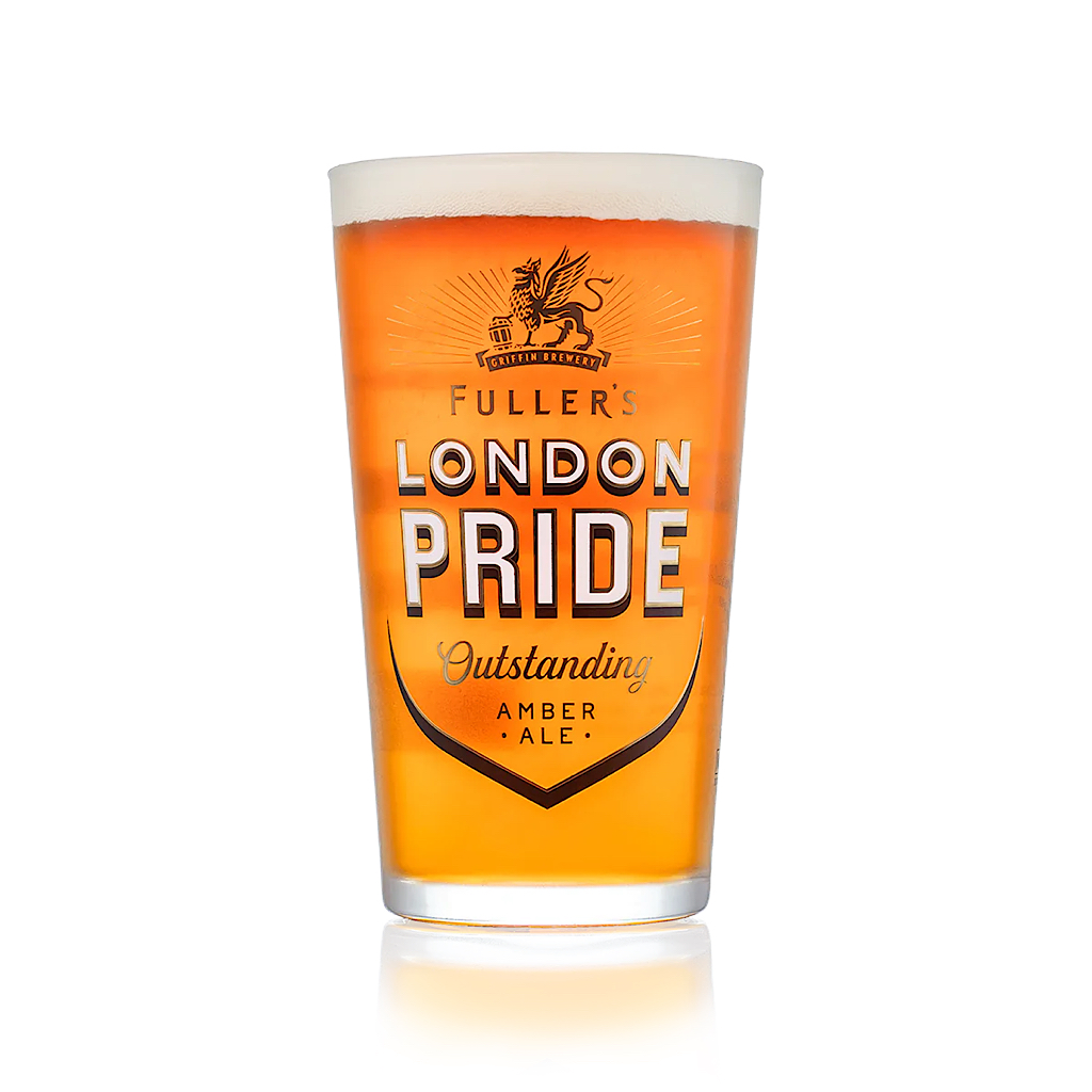 London Pride Beer Glass Pint/20oz GarageBar Limited