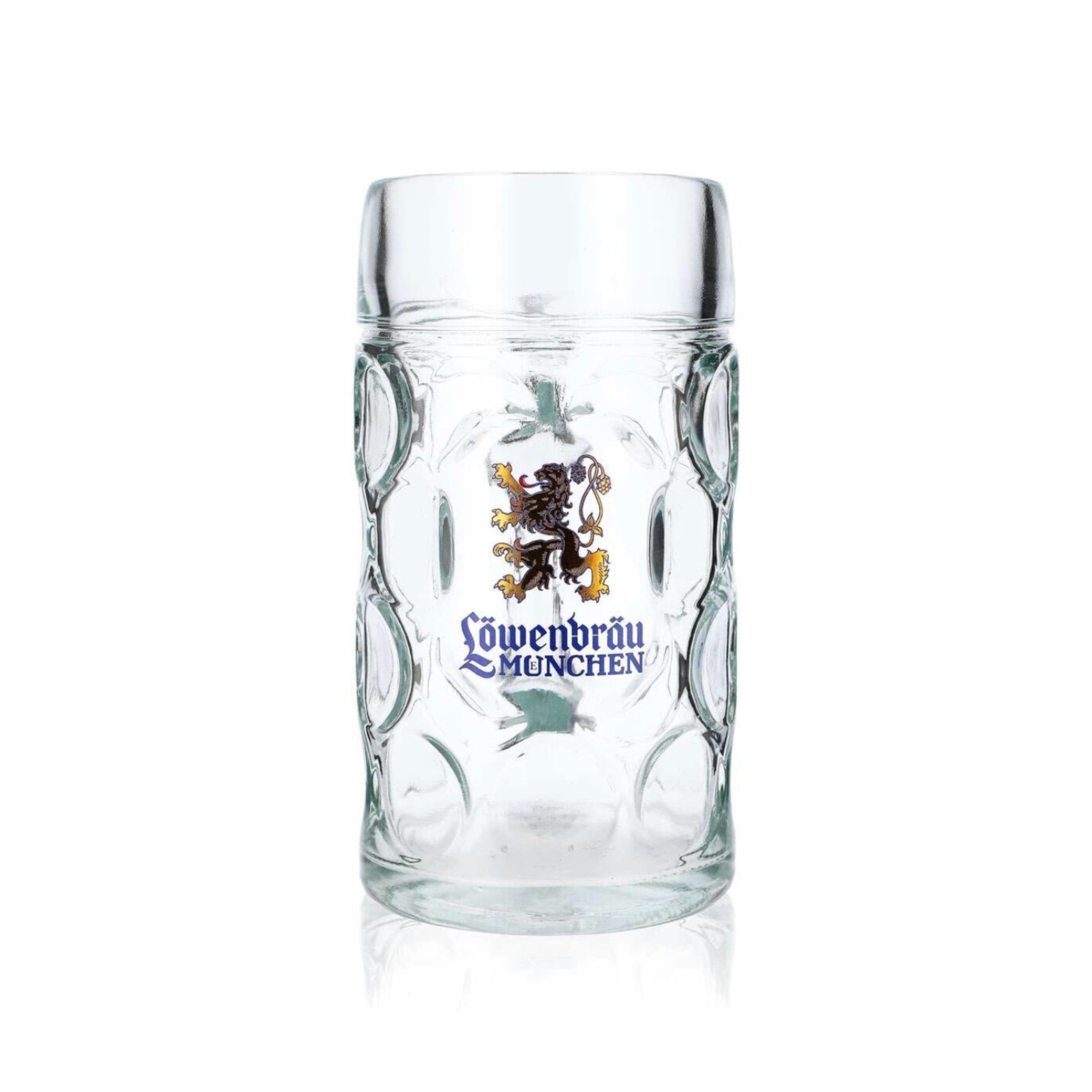Lowenbrau 1L Stein Beer Glass