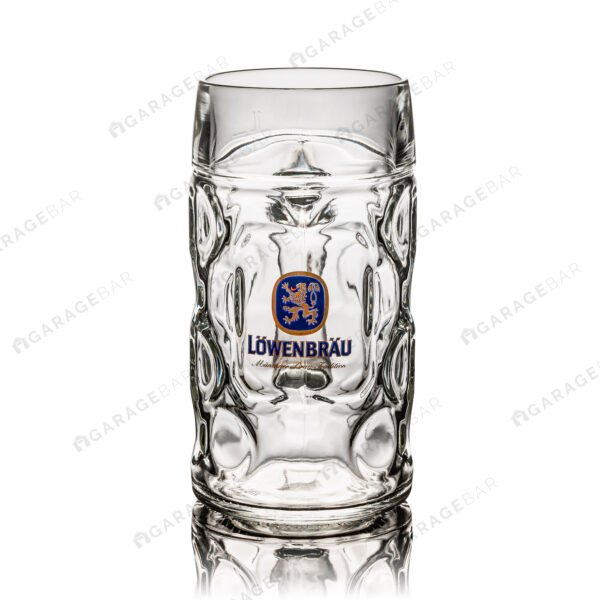 Lowenbrau 1L Stein Beer Glass