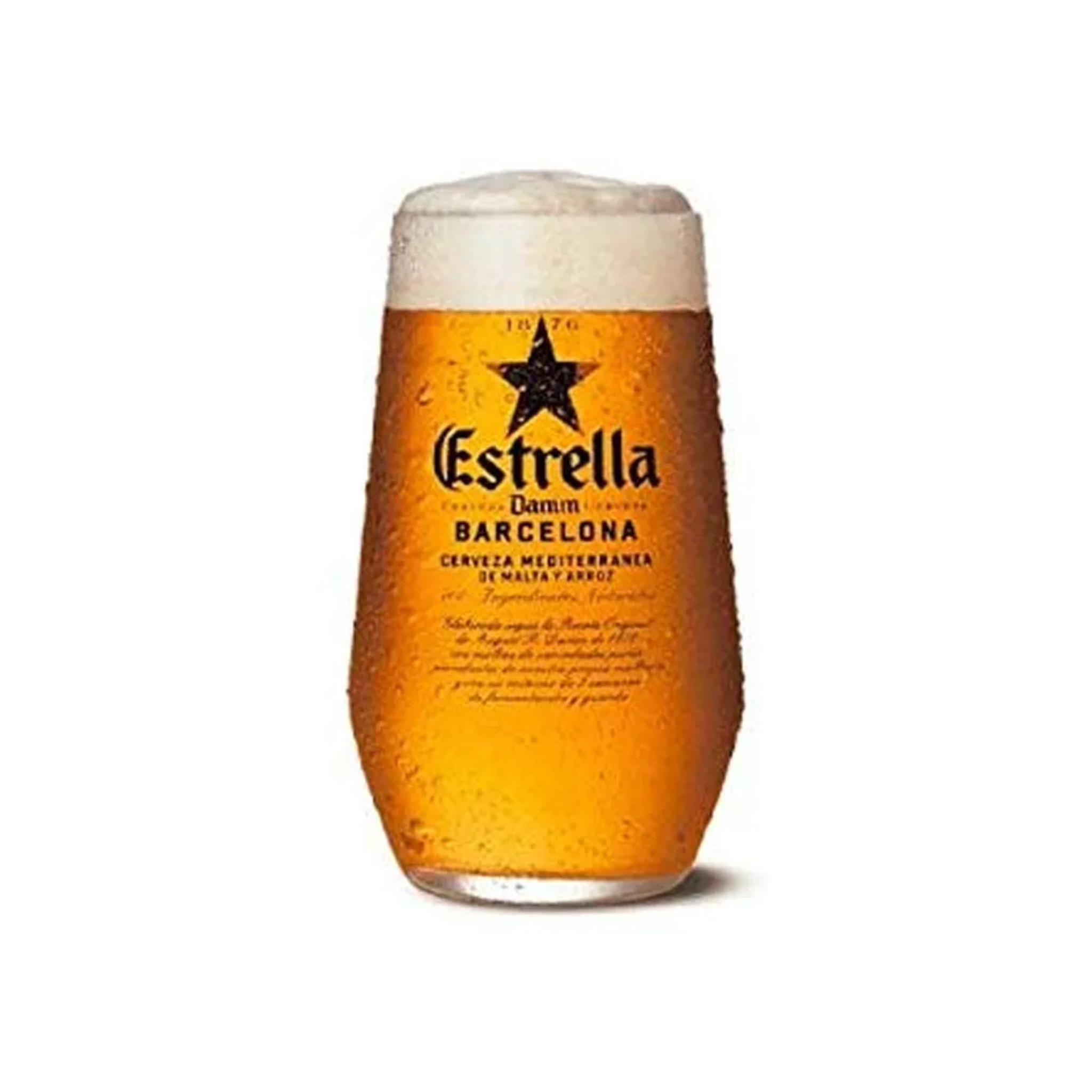 Estrella Galicia Beer Glass Pint/20oz GarageBar Limited