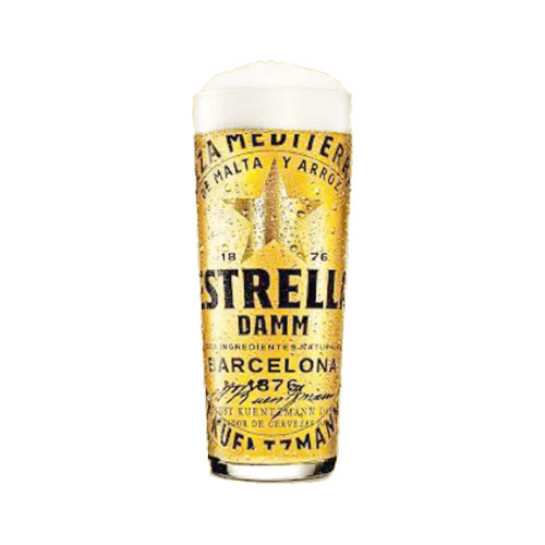 Estrella Damm Beer Glass