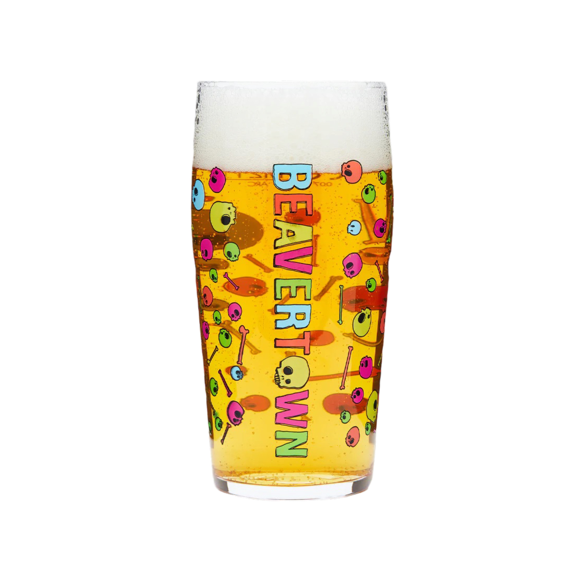 Beavertown Psychedelic Skull Beer Glass
