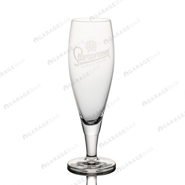 Staropramen Flute Beer Glass