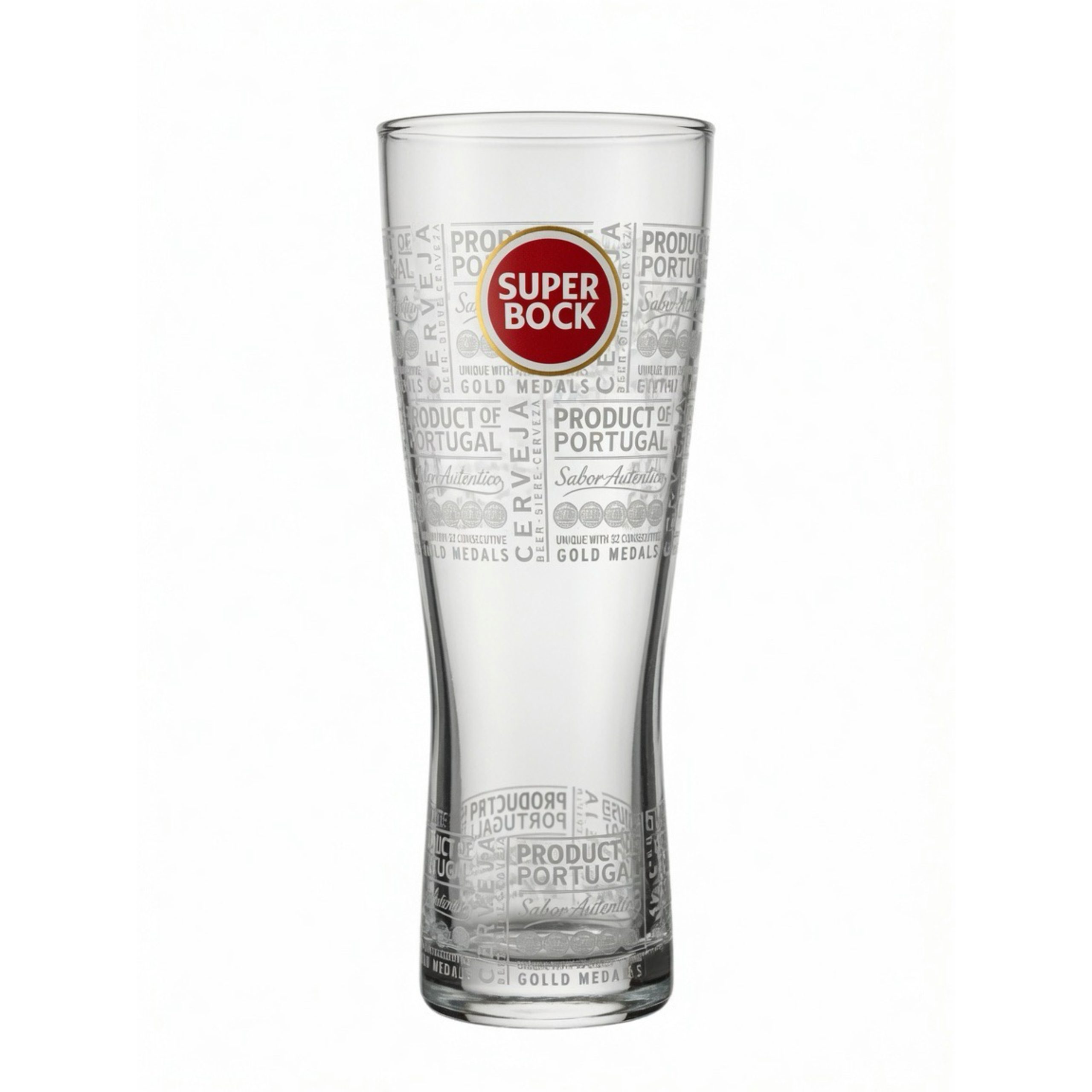 Super Bock Pint Beer Glass