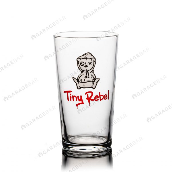 Tiny Rebel Pint Beer Glass