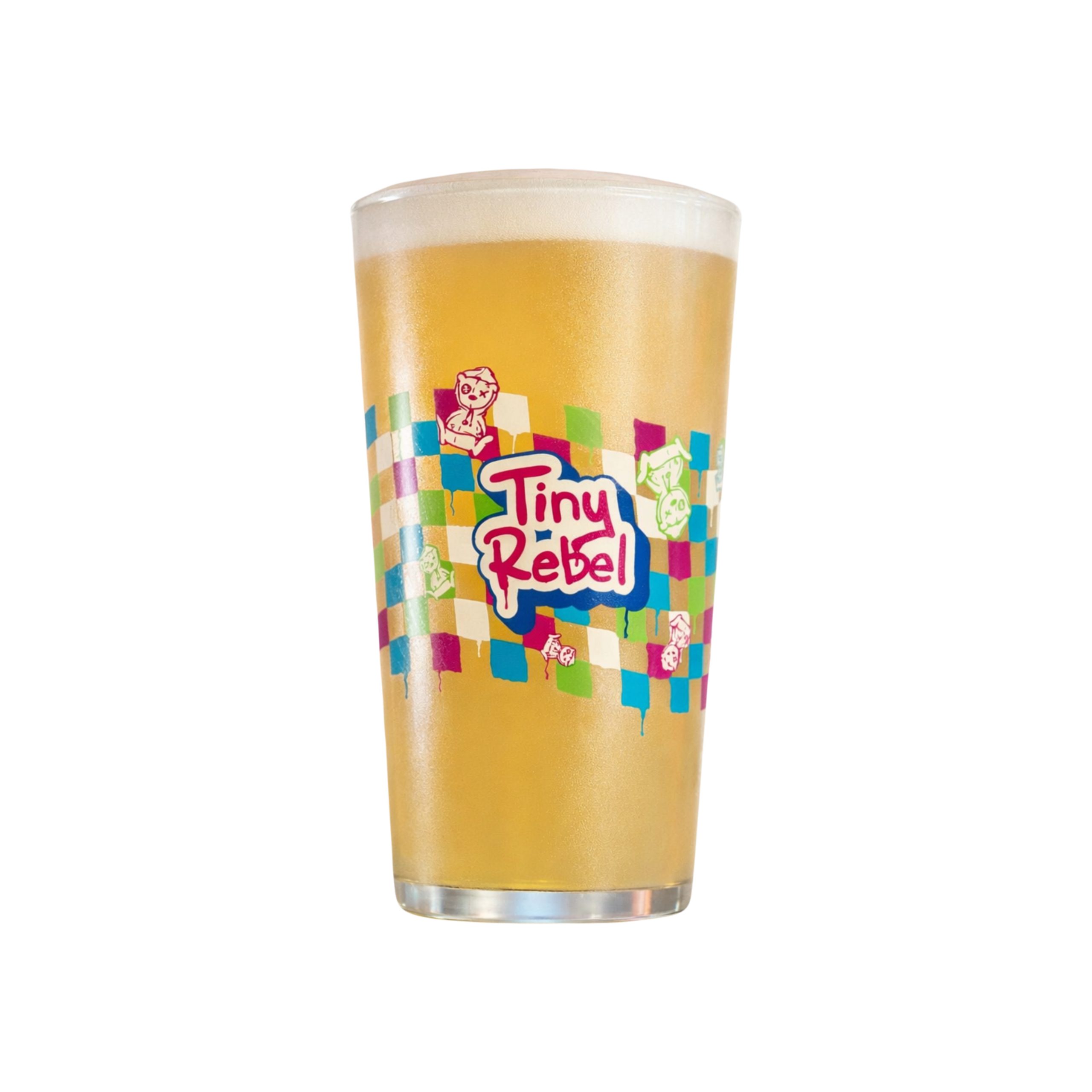 Tiny Rebel Pint Beer Glass