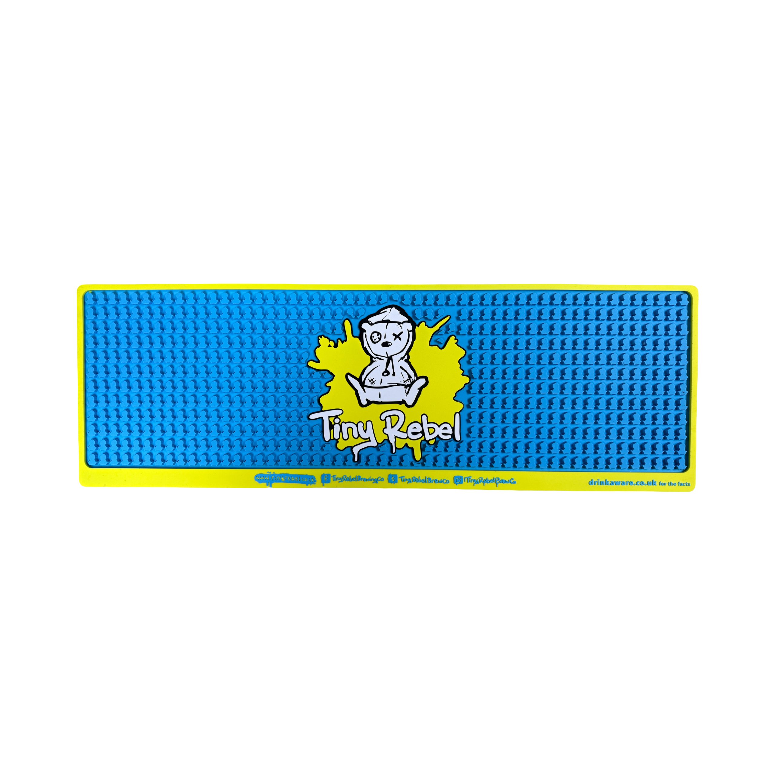 Tiny Rebel Rubber Bar Runner (Yellow:Blue)